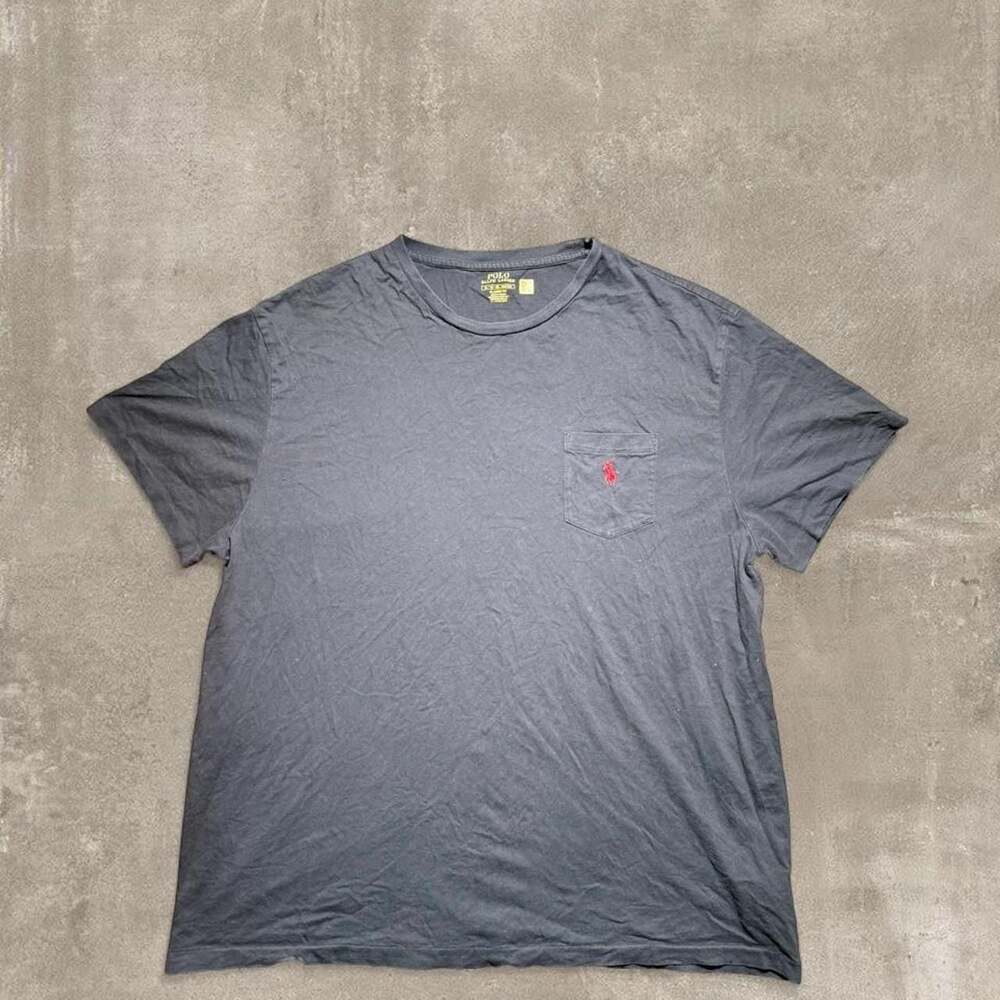 Polo Ralph Lauren Classic Fit Pocket T-Shirt Black Red Pony XL